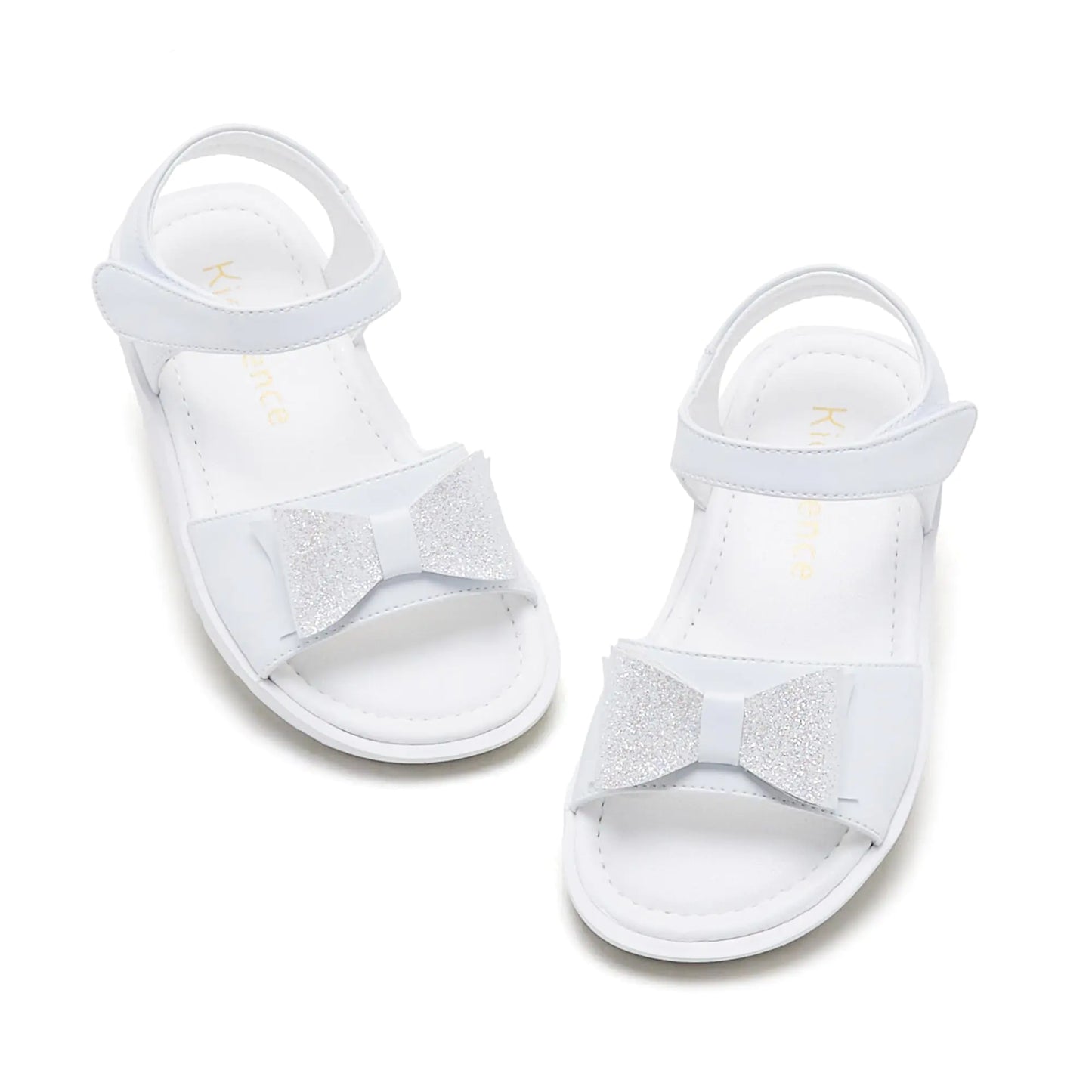 Kiderence Toddler Girls Sandals Little Girls Kids Summer Shoes Toddler White Sandals Size 10