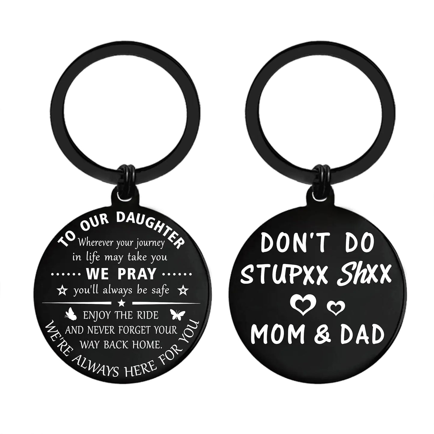 ENGZHI Daughter Gifts from Parents Teen Girls Keychain for Christmas Birthday Graduation Mothers Day