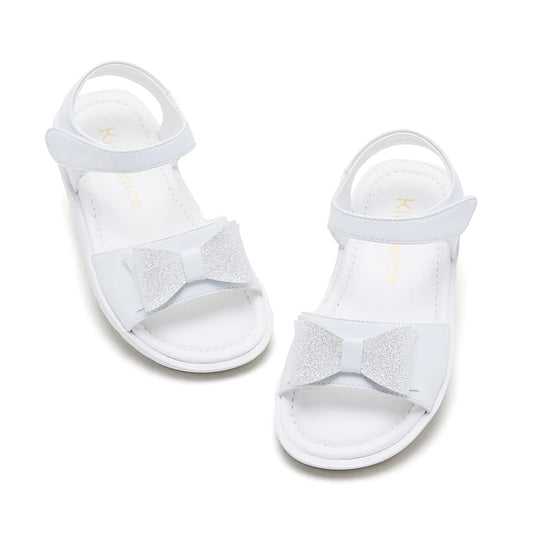 Kiderence Toddler Girls Sandals Little Girls Kids Summer Shoes Toddler White Sandals Size 10