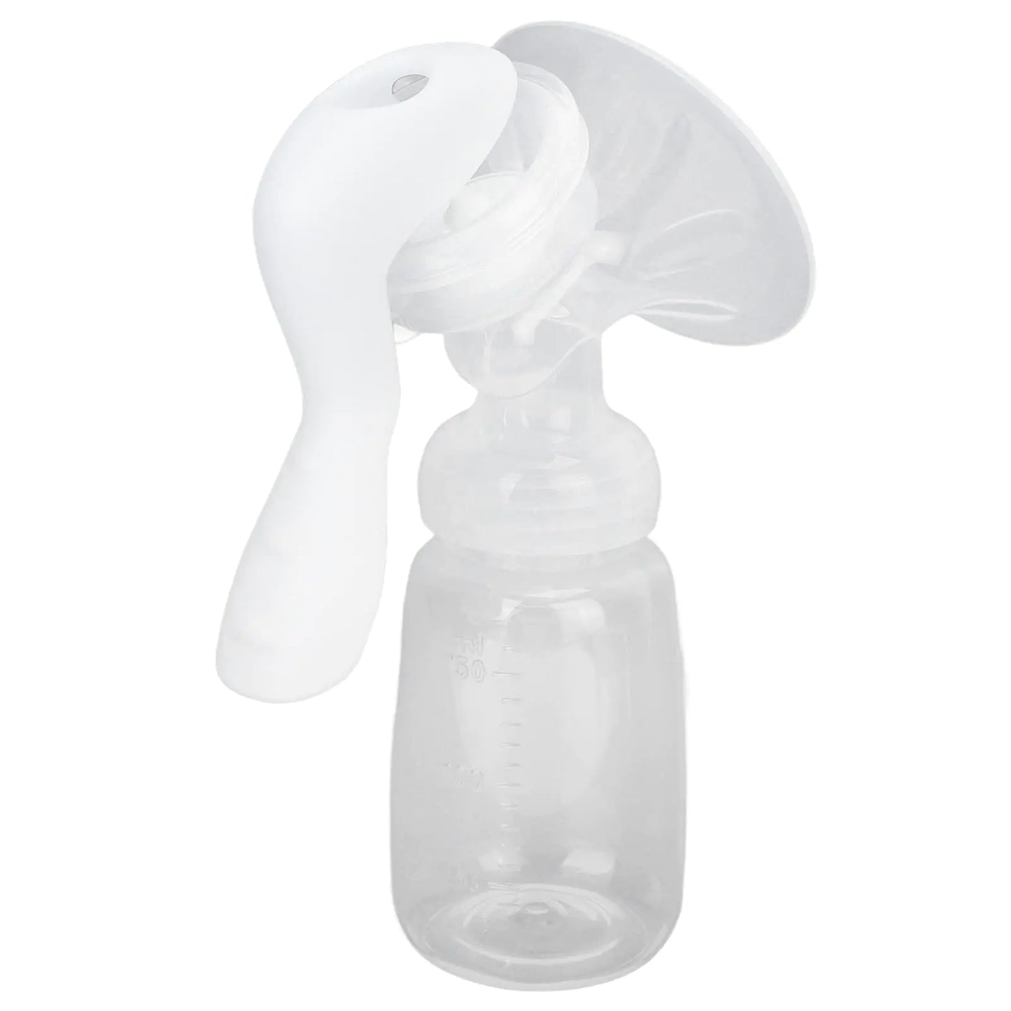Breast Pump Adjustable Suction Silicone Hand Pump Breastfeeding Portable Manual Breast Pump for Nursing Mothers White Mothers Day Gifts