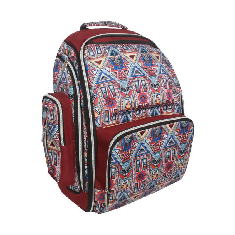 PrettyKrafts Diaper Bag/Diaper Backpack for Mothers/Perfect Maternity Bag for Travel and Outdoors MultiMaroon