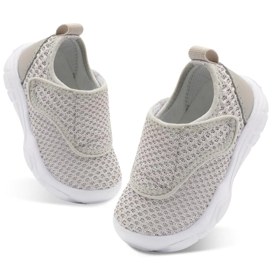 BARERUN Girls Sneakers Kids Sneakers Toddler Sneakers Toddler Tennis Shoes Toddler First Shoes Toddler Running Shoes Toddler Walking Shoes Grey Toddler Size 8